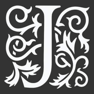 jstor logo: letter j surrounded by scrolling vines