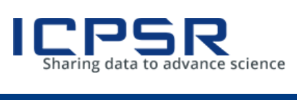 ICPSR logo image: ICPSR above the words sharing data to advance science