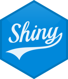 shiny logo: hex design with word 'shiny' inside