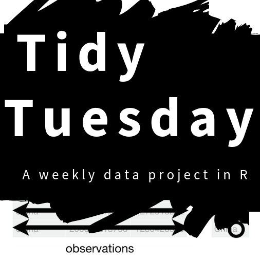 Tidy Tuesday Logo. The text 